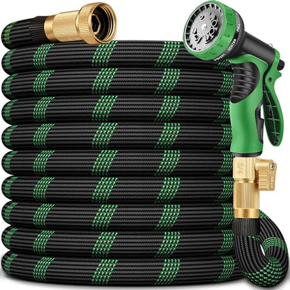 25 FT Non-Expanding Garden Hose, 2026 New Upgrated Non-Expandable Garden Water Hose - Ultra-Light & Flexible Burst-Resistant, Kink-Free Garden Hoses, All-Weather Use for Lawns, Gardens,Outdoor - size: 25ft