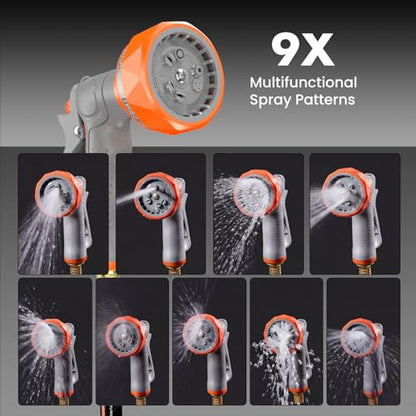 OLIXIS Retractable Garden Hose Reel, 1/2'' x 78 ft Water Hose with Nozzle - size: 1/2" x 78 FT