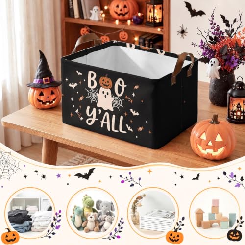 Britimes Halloween Storage Baskets, Ghost Toy Storage Bins Box, 3 Pack - color: Halloween Cute Ghost