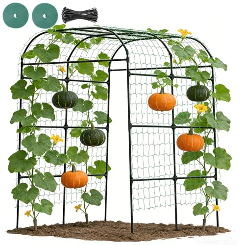 Suteck 7.5FT Tall Garden Arch Trellis - size: 71x71x90.6"