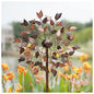 Yard Garden Wind Spinners - Large Wind Spinners Outdoor Metal, Kinetic Lawn Patio Wind Sculptures Windmill Decor (Copper Leaves, 23" W x 84" H) - size: 84"H x 23"W-fall leaves