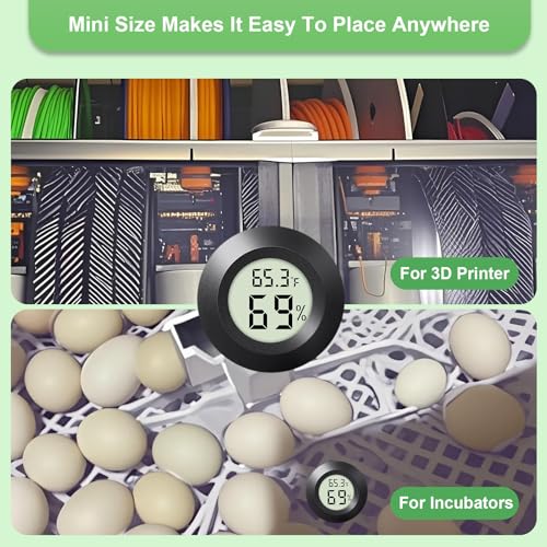 2-Pack Mini Hygrometer Indoor Humidity Meter Digital Thermometer - color: 2 Pcs
