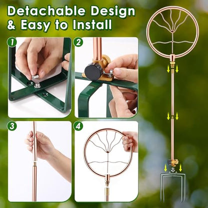 34" Ornamental Sprinkler, 360° Rotating, Wave Fan - style: Oscillating