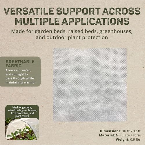 De Witt NS12 Fabric N Sulate Plant Protection, 10-Feet, 1.5-Ounce
