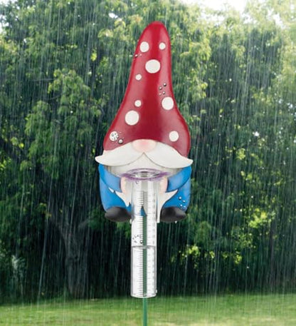 Regal Art & Gift Gnome Rain Gauge Mushroom, Home and Outdoor Décor