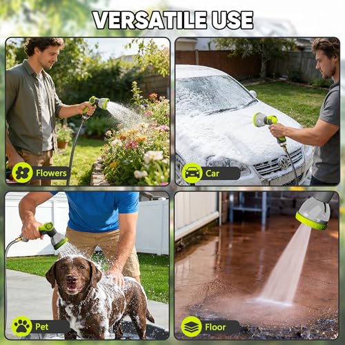 110 FT 5/8" Retractable Garden Hose Reel, Wall Mount - color: Upgrade-green, size: 110FT-5/8"