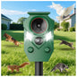 Solar Ultrasonic Animal Repeller Outdoor, Motion Sensor