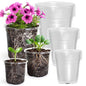 MIXC Clear Nursery Pots with Drainage Holes, 5/4/3.5 Inch 30 Pack - size: 3.5/4/5 Inch-30 Pack