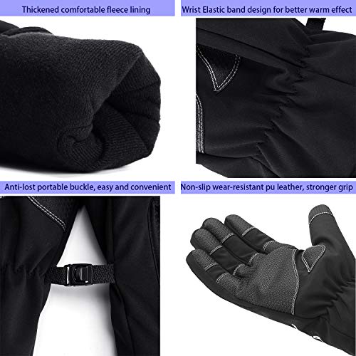 Y&R Direct Mens Winter Gloves -30℉Windproof Waterproof Touch Screen Gloves for Outdoor Work - size: X-Large