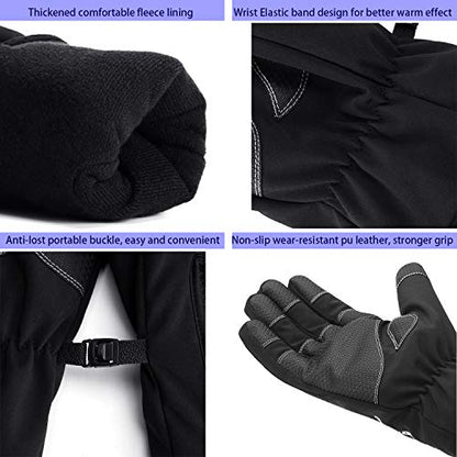 Y&R Direct Mens Winter Gloves -30℉Windproof Waterproof Touch Screen Gloves for Outdoor Work - size: X-Large