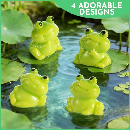 36pcs Mini Resin Frogs with Mini Suitcase Fairy Garden Accessory - size: Mini Frog