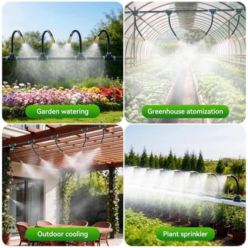 360°Adjustable Drip Irrigation System,100FT Irrigation System for Garden - size: 100FT