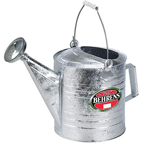 Behrens 208 2-Gallon Steel Watering Can, Silver - size: 2-Gallon