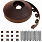 Sasylvia 2 Inch X 100 ft Landscape Edging, Brown Plastic Garden Border - color: Brown, size: 2'' x 100'