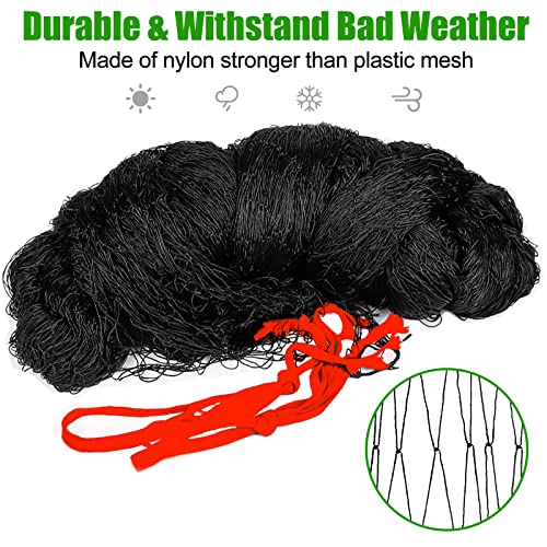 Chicken Net, 50x 100ft with 1" Square Mesh,Poultry Netting for Chicken Coop - size: 50'×100'-1''