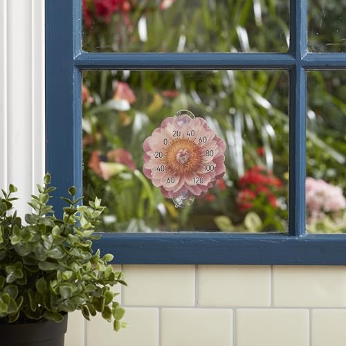 Taylor Silicone Suction Cup Thermometer - Sunflower Design - color: Pink