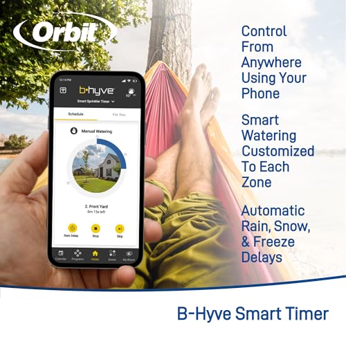 Orbit 50022 Medium-Area 1-Zone All-in-One Automatic Watering System with B-hyve Smart Hose Watering Timer and B-hyve Smart Wi-Fi Hub - style: Small Area with Wi-Fi