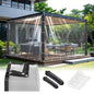 Clear Tarp 8x12 ft with Grommets Thickened 14 Mil Tear Resistant Reinforced Edges Clear Vinyl Tarp for Greenhouse Sunshade and Rainproof Tarpaulin Chicken Coop - size: clear tarp 8x12ft
