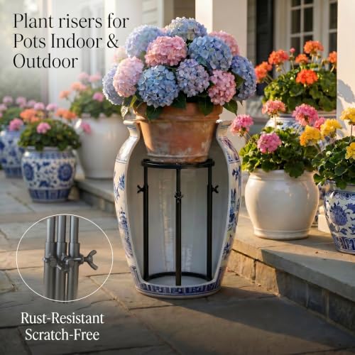 Adjustable Plant Risers for Inside Pots,16-31‘’ Height Adjustable, - size: 16.1~30.7'' Height