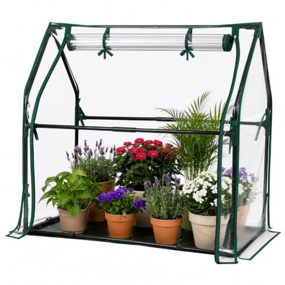 Mini Greenhouse with Waterproof Pad, 36"×18"×33" Tabletop Small Greenhouse for Indoor Outdoor Seed Starting, Portable Plant Cover Tent for Seedlings, Germination, Plant Protection - size: 36" x 18" x 33"