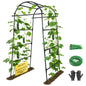 FOLLOOK Garden Arch Trellis for Climbing Plants Outdoor, 6.7ft, Black - size: 31.5" x 31.5" x 78.7"