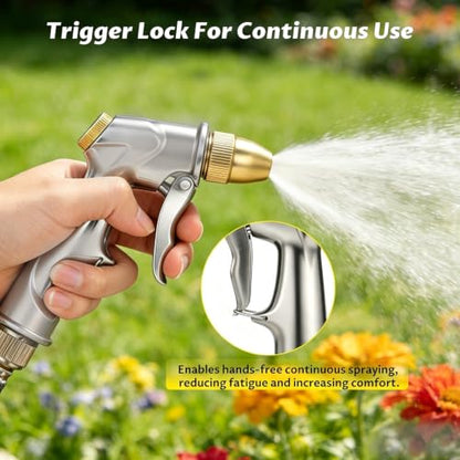 Lichamp Heavy Duty Garden Hose Nozzle Sprayer, High Pressure Water Nozzle