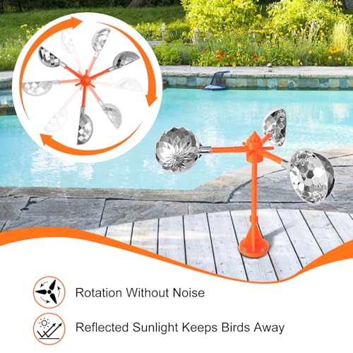Bird Scare Reflective Device Bird reflectors to Keep Birds Away| - color: Dark Orange