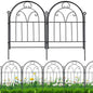 Decorative Garden Fence 17in(H) x 10ft(L), Rustproof Metal Animal Barrier - size: 21" High,11ft