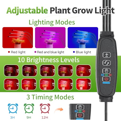 Mini Greenhouse with LED Grow Light & Timer, 36"x20"x33" - style: 36" Lx20 Wx33 H