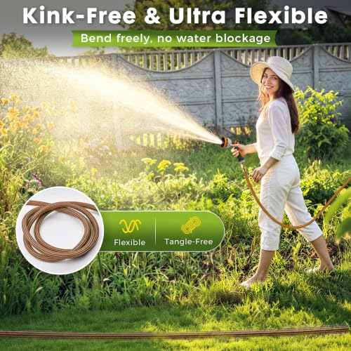 Garden Hose 25FT, Lightweight Flexible Water Hose