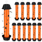 Qualirey 12 Pcs Sticky Fly Trap Indoor Outdoor with Hanging Hook - color: Orange, Black
