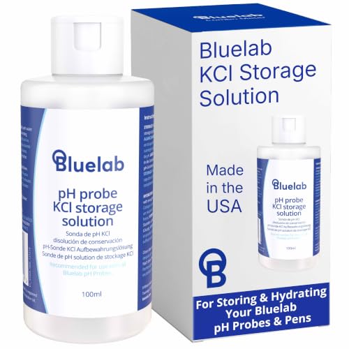 Bluelab KCl Storage Solution for pH Probes and Pens, for Maintaining, Hydrating, and Storing pH Meters, Made in the USA (120ml / 4.5 fl. oz) - size: 120ml