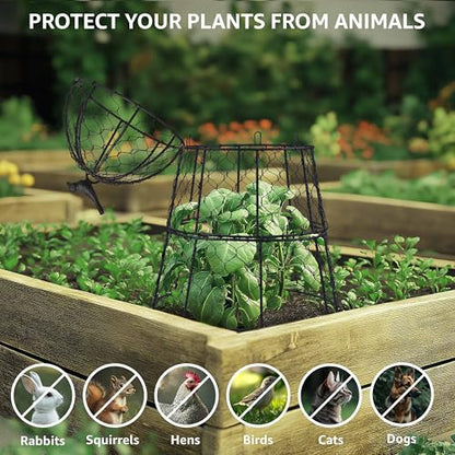 Garden Cloches for Plants, Large Plant Protectors from Animals, Pack 10 - size: Pack of 10