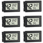 EWPJDK 6 Pack Mini Hygrometer Thermometer Indoor Humidity Meter Digital