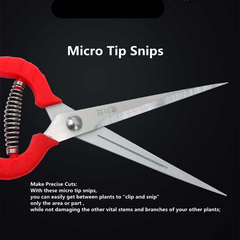 2pack Zsling Extra Long Edge Stainless Steel Pruning Shears Fruit Trees Bonsai Sharp Garden Scissors Tool