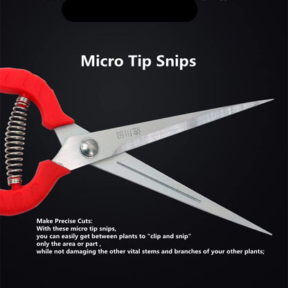 2pack Zsling Extra Long Edge Stainless Steel Pruning Shears Fruit Trees Bonsai Sharp Garden Scissors Tool