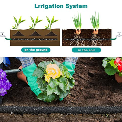 5/8" 25 FT*2 Pack Soaker Hose for Water Drip Irrigation for Lawn - size: 25FT*2