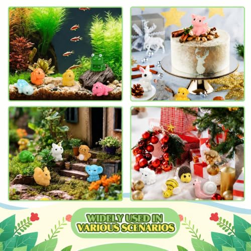 90 Pcs Mini Resin Animals 90 Styles Tiny Small Animal Figures to Hide - color: 90pcs Different Styles