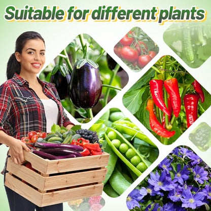 ANPHSIN Sturdy Triangle Tomato Cage with Movable 10 Gal Grow Bags, 3 Sets - style: 10 gallons