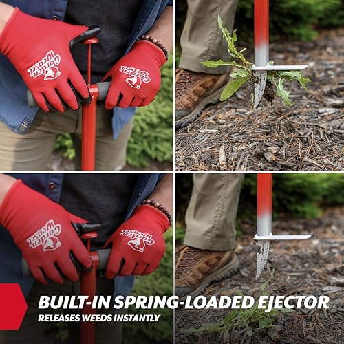 GARDEN WEASEL Stand Up Weed Puller Remover Tool for Dandelion Root Removal