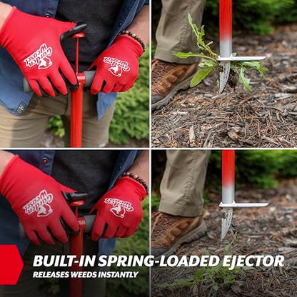 GARDEN WEASEL Stand Up Weed Puller Remover Tool for Dandelion Root Removal