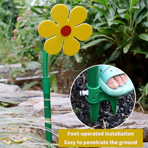 Crazy Daisy Sprinkler Funny Dancing Flower Sprinkler for Dogs
