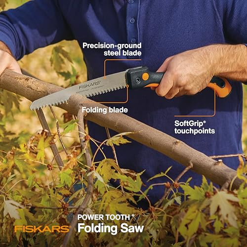 Fiskars Folding Pruning Saw with Dual Position Locking Blade, 10" (Pack of 12) - style: 10" Folding Saw (Pack of 12)