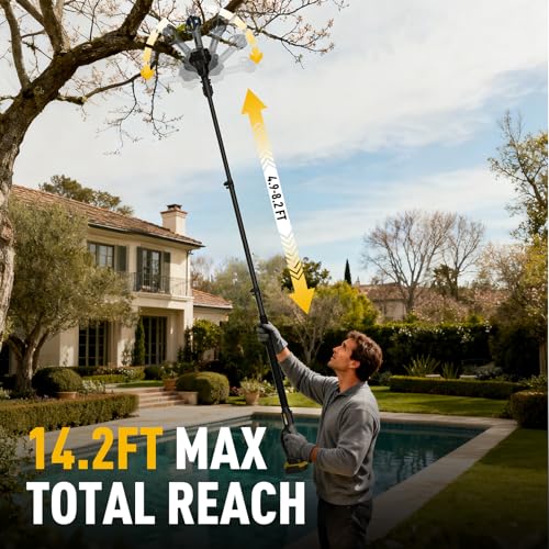 2-in-1 Pole Pruner & Shears Compatible with Dewalt 20V MAX (Tool Only)