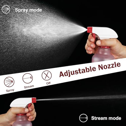 Spray Bottles 16.9oz/500ml Plastic - color: Red