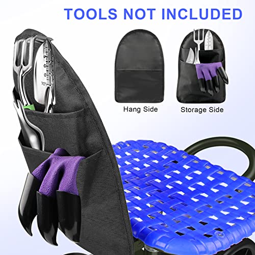 i Cover Garden Cart Rolling Stool with Four Wheels and Tool Bag, Stable Workseat Sturdy Carts Adjustable Seat Height and Direction, Gardening Helper, Blue - size: 4 Wheels