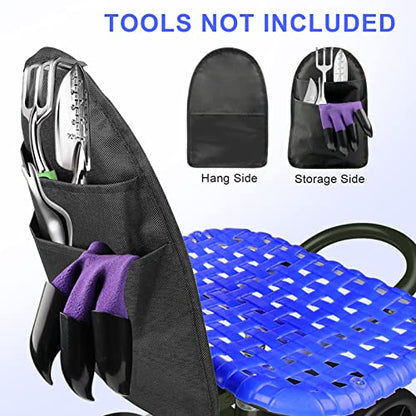 i Cover Garden Cart Rolling Stool with Four Wheels and Tool Bag, Stable Workseat Sturdy Carts Adjustable Seat Height and Direction, Gardening Helper, Blue - size: 4 Wheels