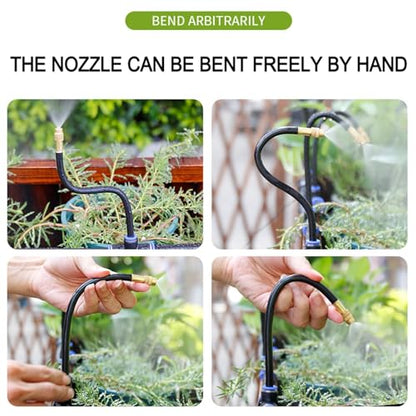 360° Adjustable Drip Irrigation System for Garden,Automatic Watering System - size: 165 FT