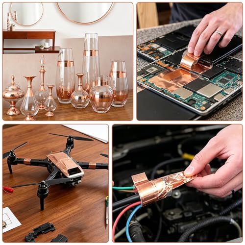 1/4 Inch X 262.47Ft Double-Copper Tape Conductive Adhesive