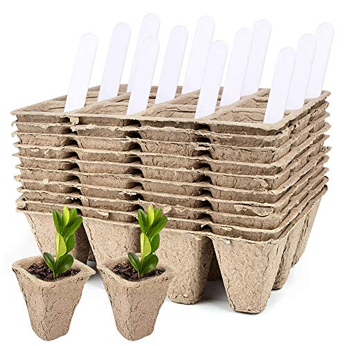 120 Cells Seed Starter Tray Kit, Organic Germination Seedling 10 Pack